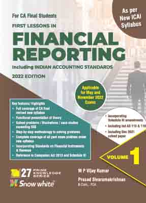  Buy FINANCIAL REPORTING INCLUDING INDIAN ACCOUNTING STANDARDS IN 2 VOLUMES ( NEW SYLLABUS)